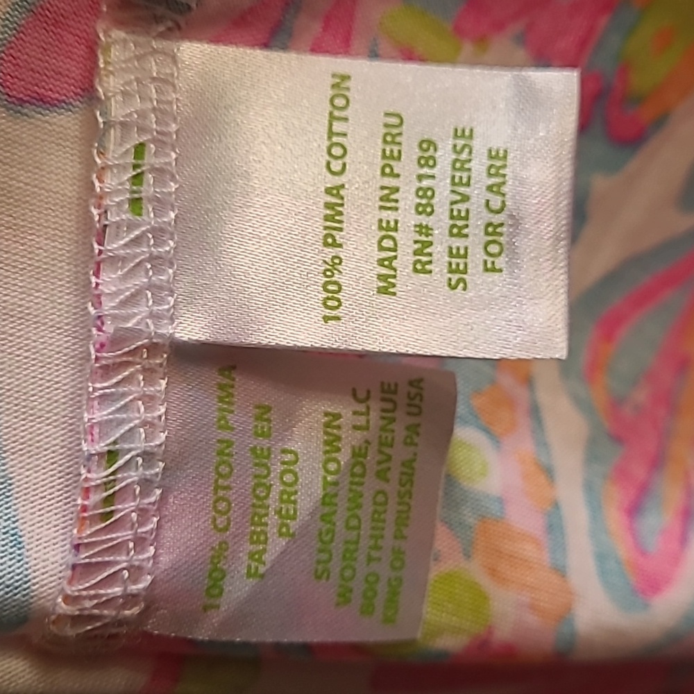 Lilly Pulitzer Christie Dress Scuba to Cuba Sz Med Pima Cotton Bright Colors - Picture 6 of 8